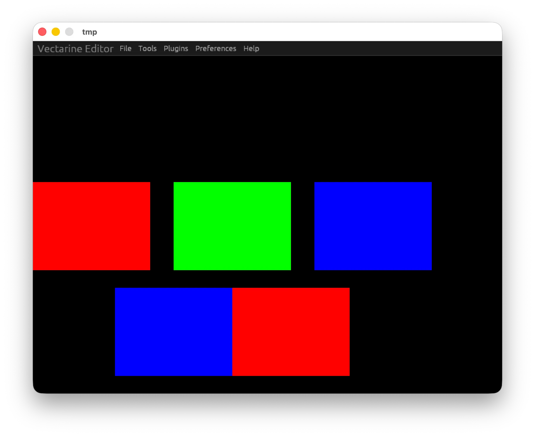 Using padding and gaps to make interfaces in Vectarine